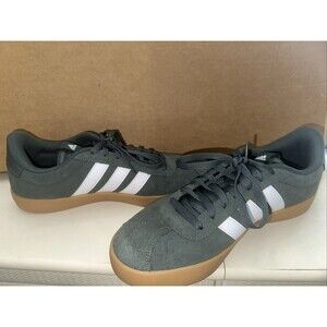 Adidas VL Court 3.0 Mens Shoes Size 11.5 Ivy Green White Skateboarding Sneakers